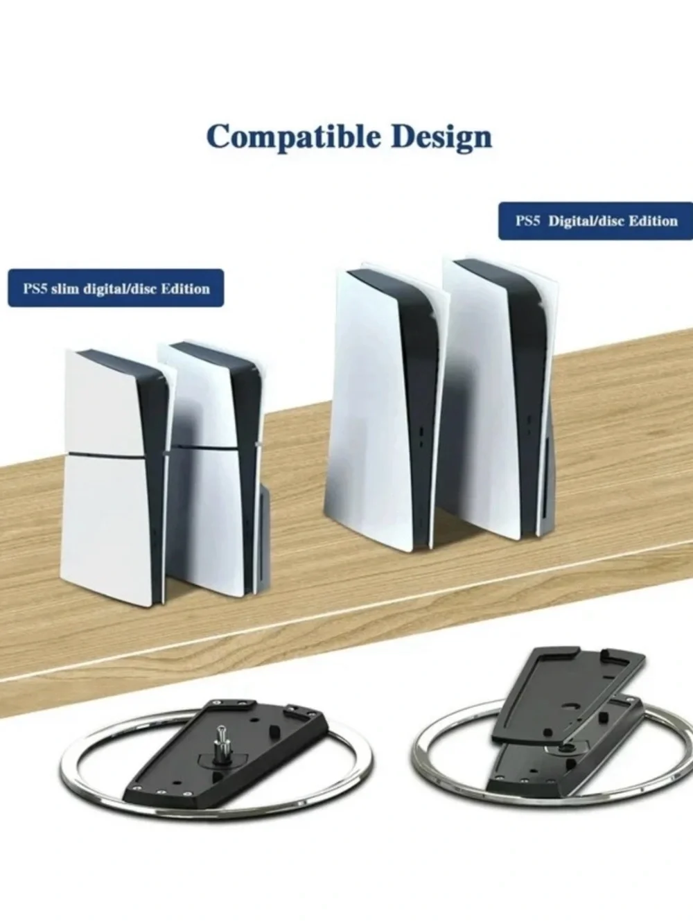 Vertical Console Stand - Black
